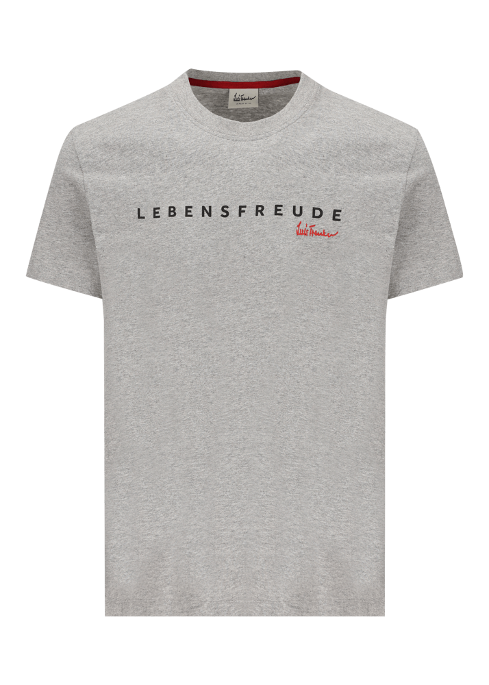 Luis Trenker T-shirt con scritta "Lebensfreude"