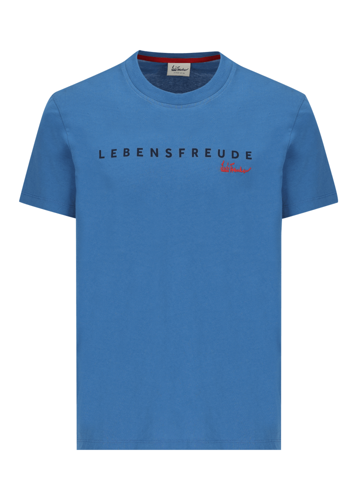 Luis Trenker T-shirt con scritta "Lebensfreude"