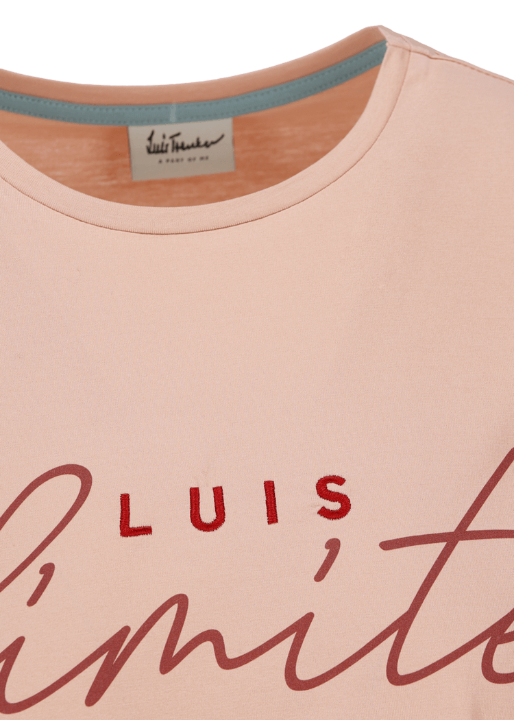 Luis Trenker T-shirt Con Slogan Luis Unlimited
