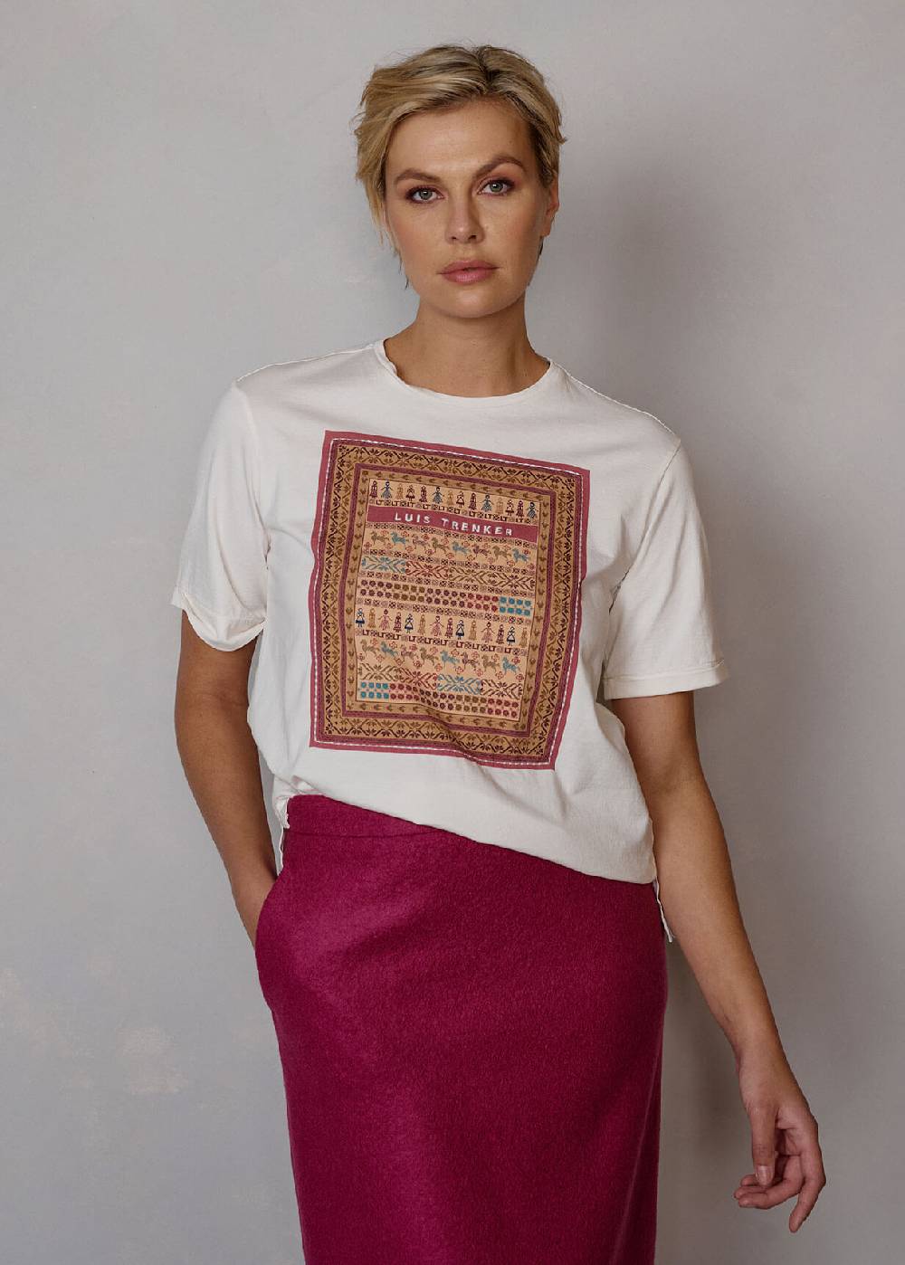 Luis Trenker T-shirt con stampa Ludile