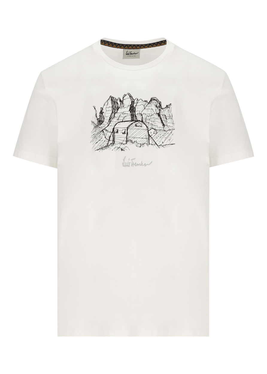 Luis Trenker T-shirt con stampa modello Lulubao