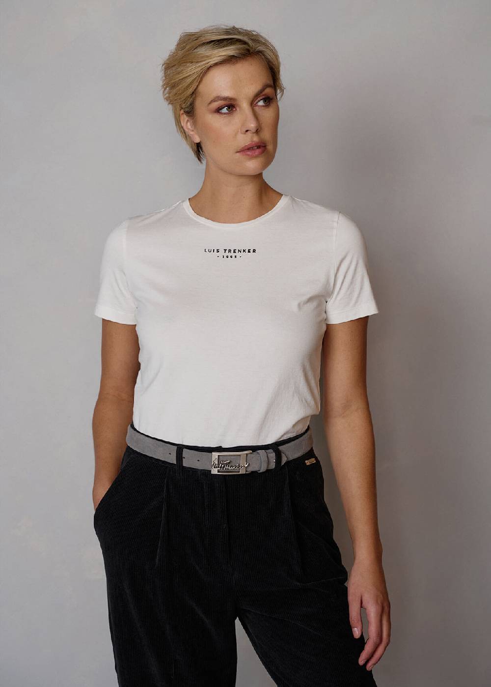 Luis Trenker T-shirt semplice modello Lucarla