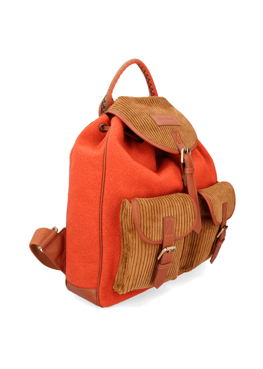 Luis Trenker Zaino In Lana Cotta Modello Lunere