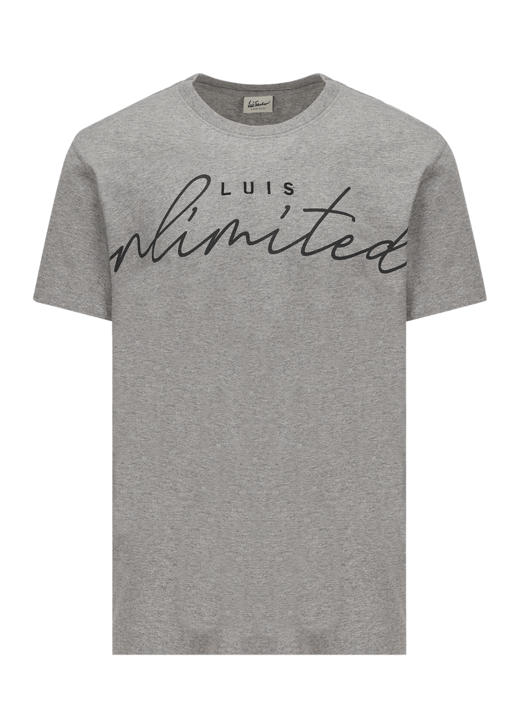 Luis Trenker Maglia a maniche corte con slogan Luis Unlimited