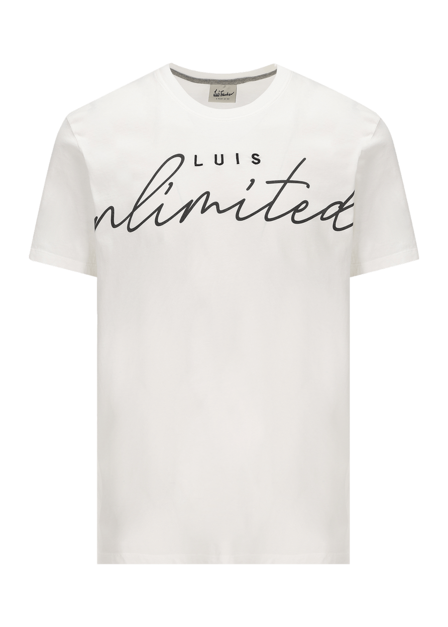 Luis Trenker Maglia a maniche corte con slogan Luis Unlimited