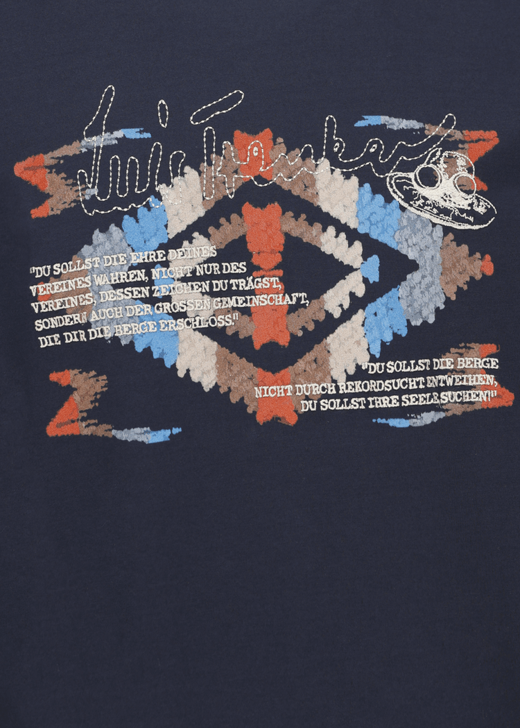 Luis Trenker Maglia A Maniche Lunghe Con Stampa E Ricamo Modello Luloris