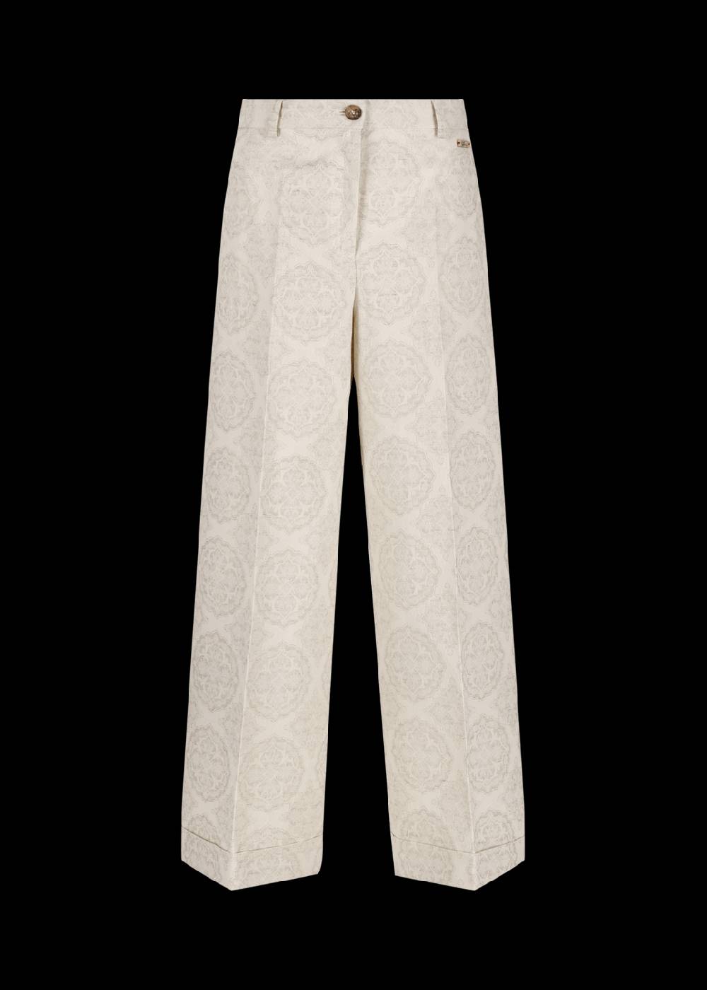 Luis Trenker Pantaloni A Gamba Ampia In Jacquard Modello Lulidia