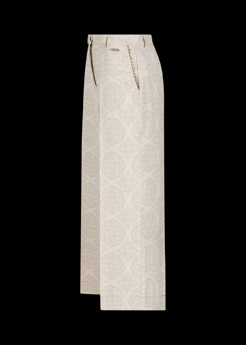 Luis Trenker Pantaloni A Gamba Ampia In Jacquard Modello Lulidia