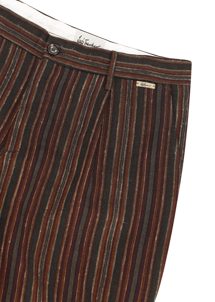 Luis Trenker Pantaloni Alla Zuava Con Motivo A Righe Modello Lustanislaus