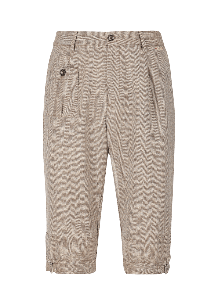 Luis Trenker Pantaloni Alla Zuava Con Motivo A Spina Di Pesce Lustanislaus