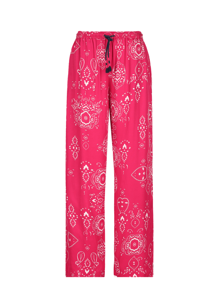 Luis Trenker Pantaloni Ampi Con Stampa Bandana Modello Luliana