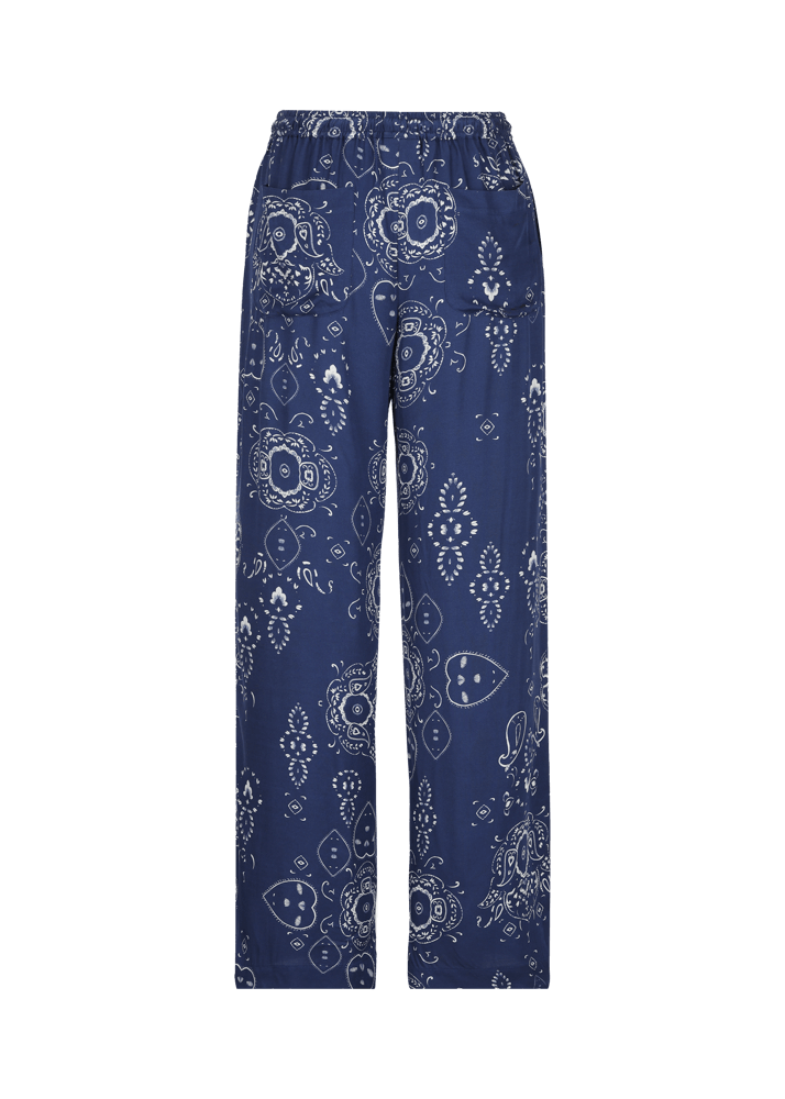 Luis Trenker Pantaloni Ampi Con Stampa Bandana Modello Luliana