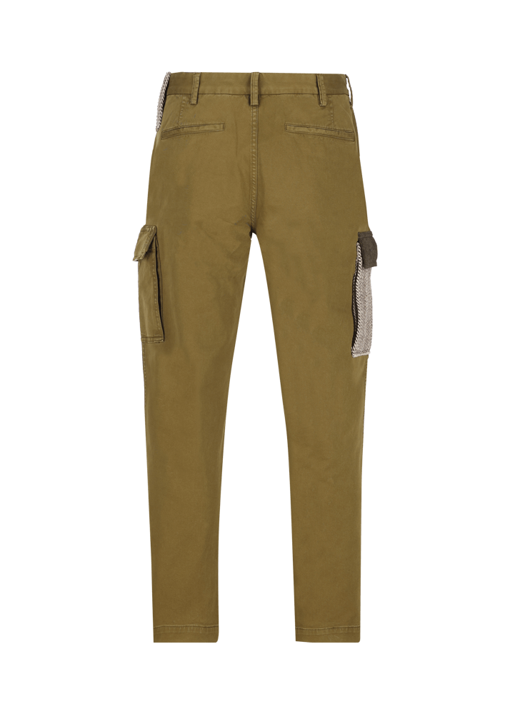 Luis Trenker Pantaloni Cargo Dal Look Usurato Luberno