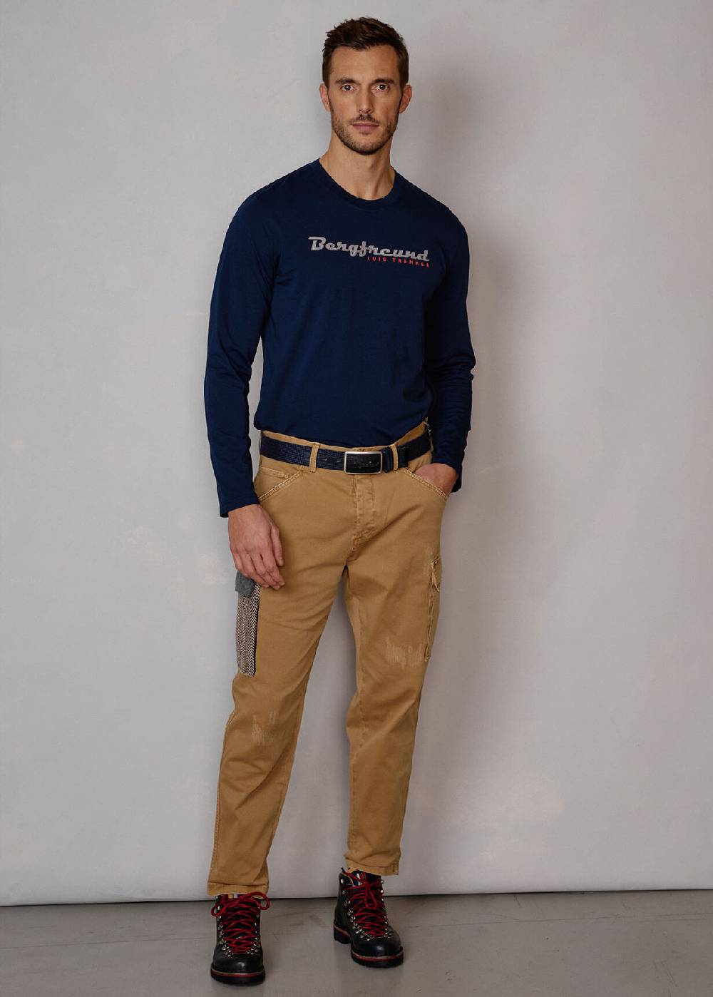 Luis Trenker Pantaloni cargo dal look usurato Luberno