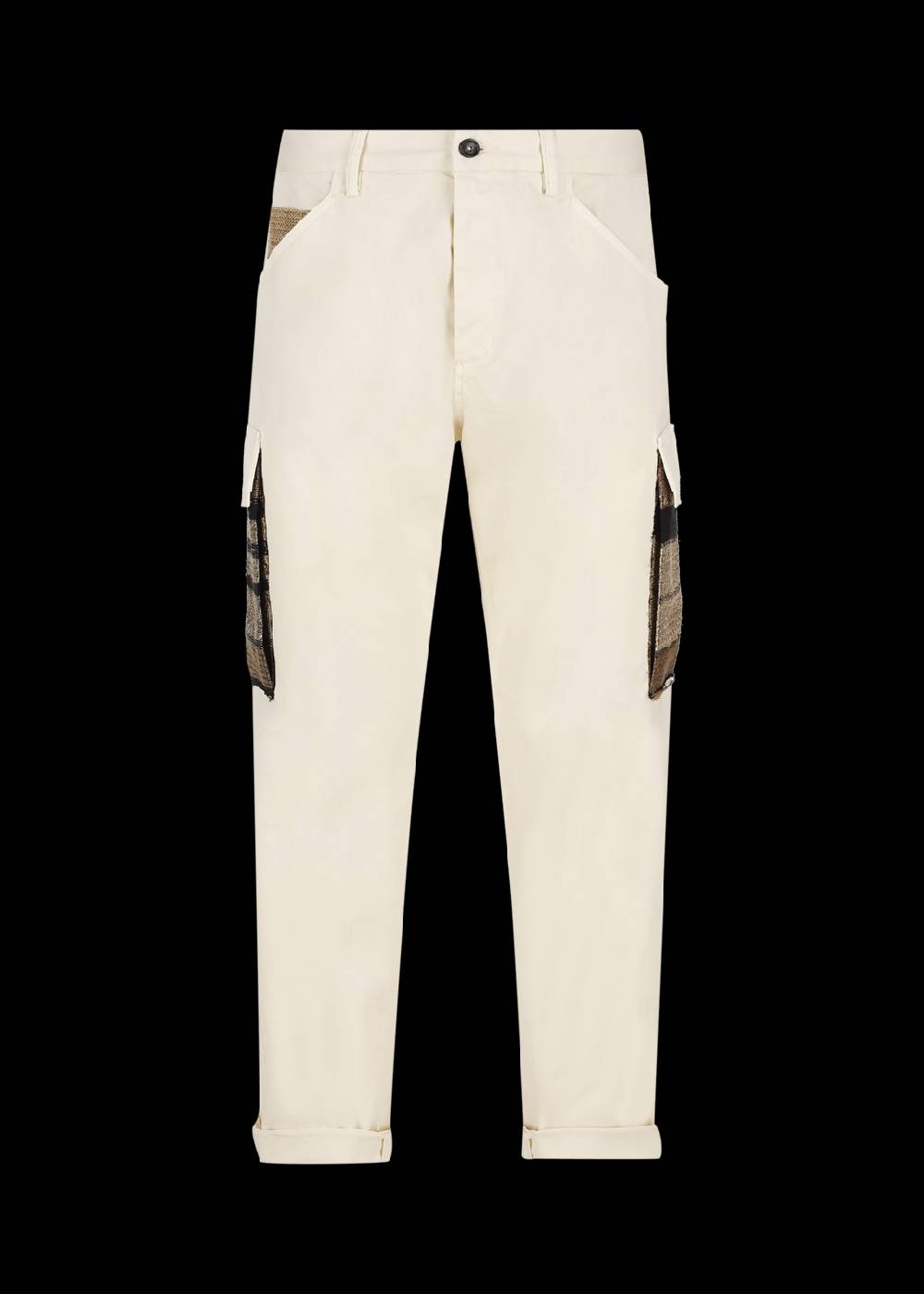 Luis Trenker Pantaloni Cargo In Gabardine Di Cotone Modello Luberno