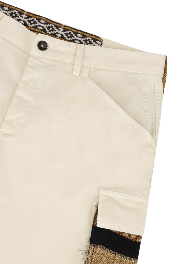 Luis Trenker Pantaloni Cargo In Gabardine Di Cotone Modello Luberno