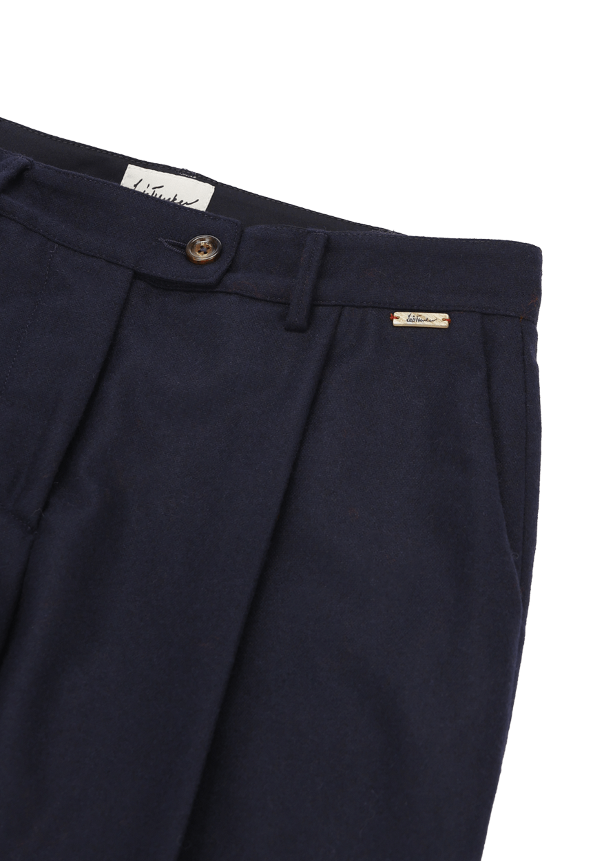 Luis Trenker Pantaloni Carrot Fit In Flanella Modello Luloretta