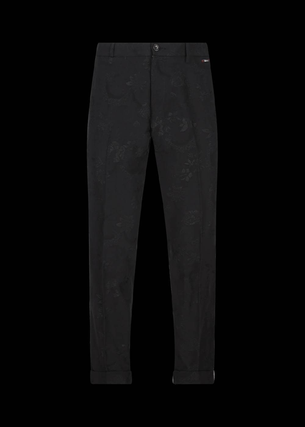 Luis Trenker Pantaloni chino con motivo in jacquard modello Lubruneu