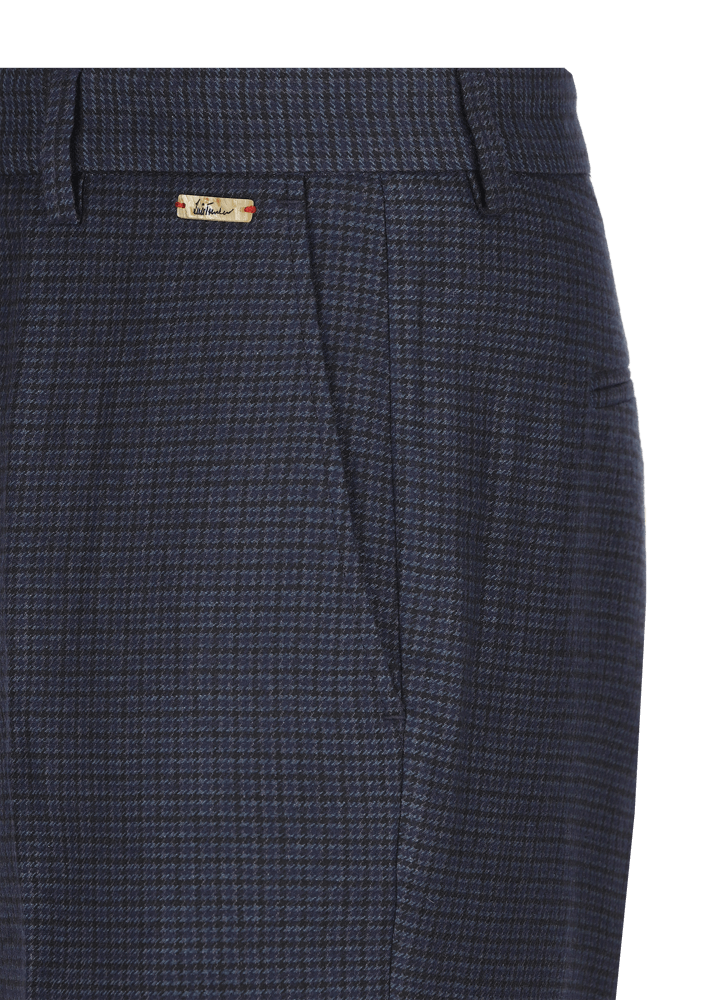 Luis Trenker Pantaloni Chino Con Motivo Pied-de-poule Lubogi