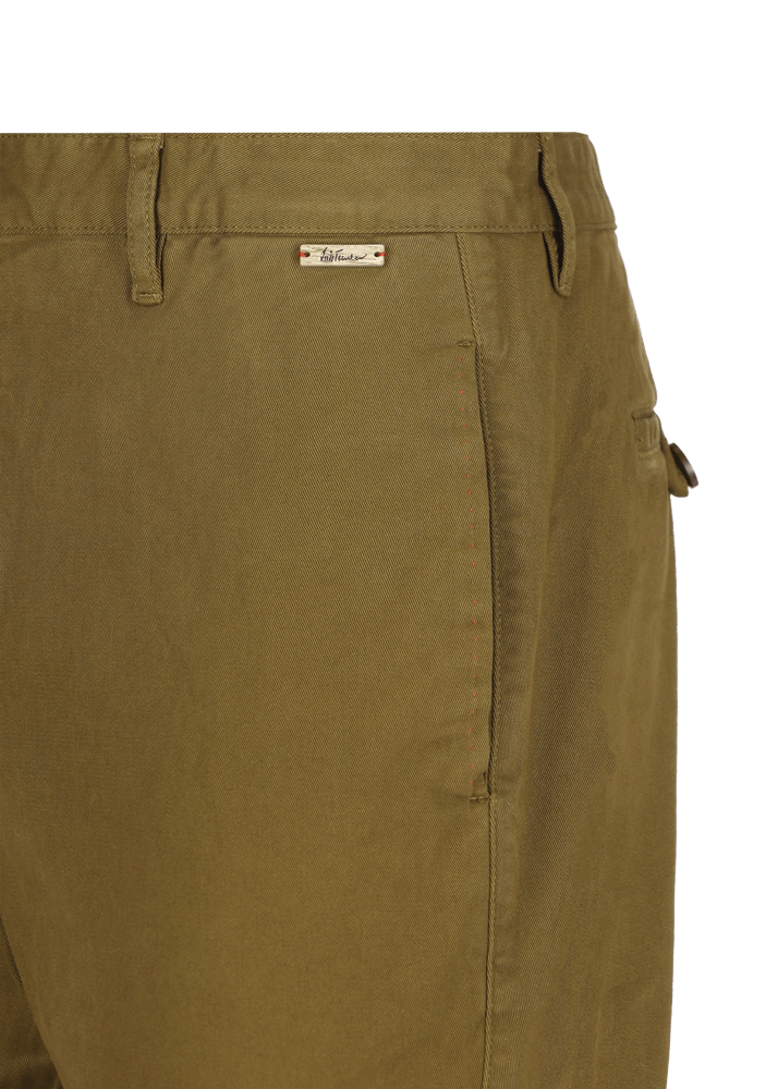 Luis Trenker Pantaloni Chino In Cotone Elasticizzato Modello Lubono