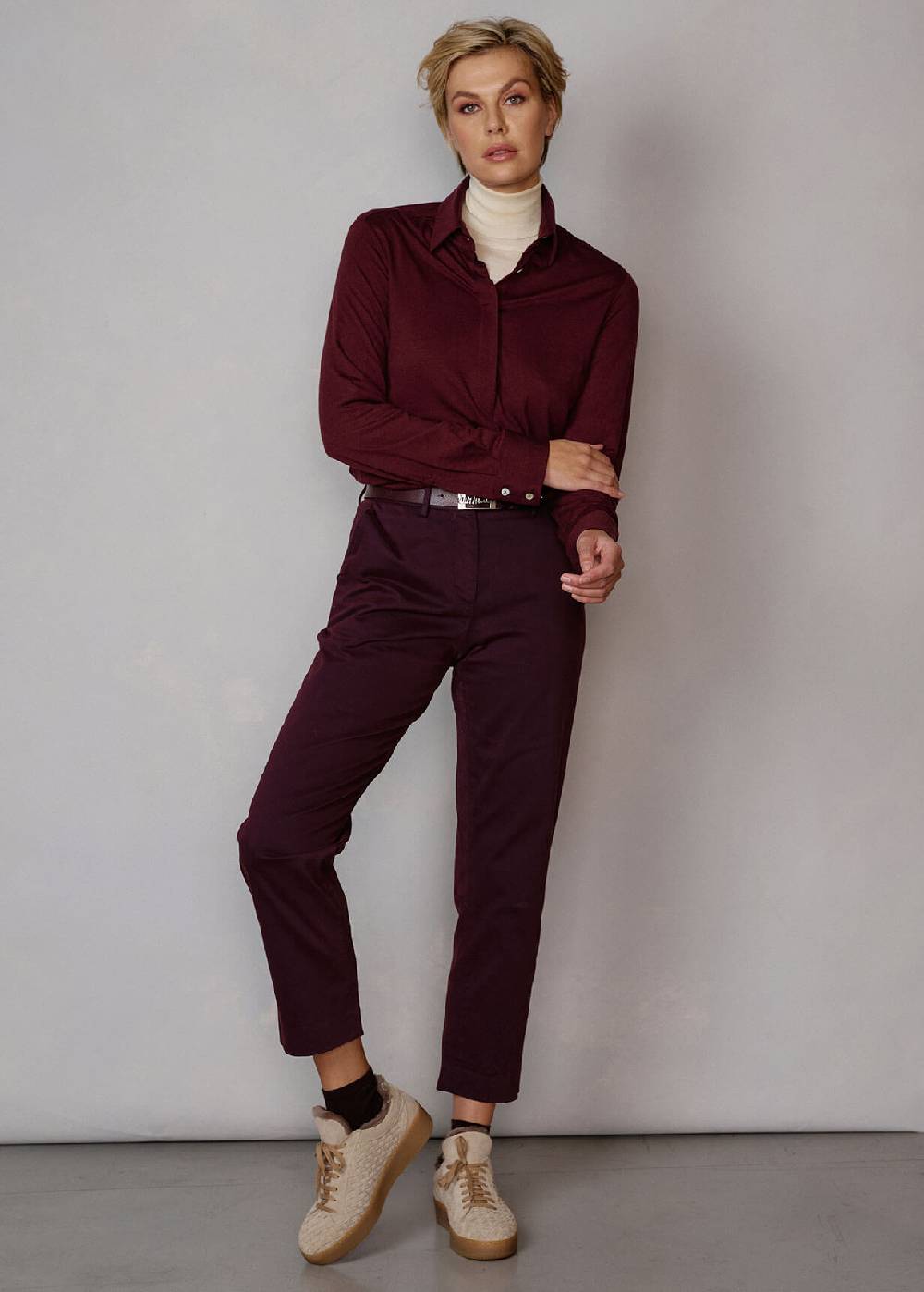 Luis Trenker Pantaloni chino in cotone elasticizzato modello Luloraine