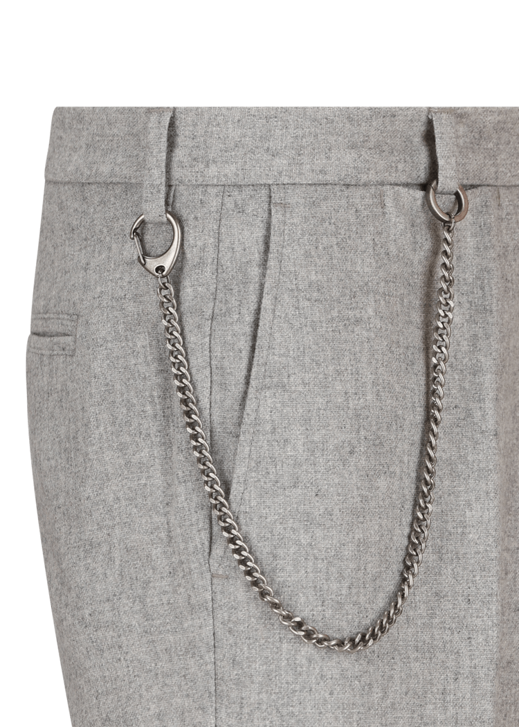 Luis Trenker Pantaloni Chino In Flanella Di Lana Lubruneu