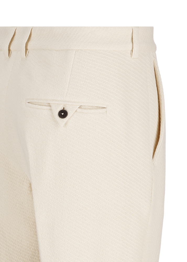 Luis Trenker Pantaloni Chino In Jersey Felpato Modello Lubrizzo