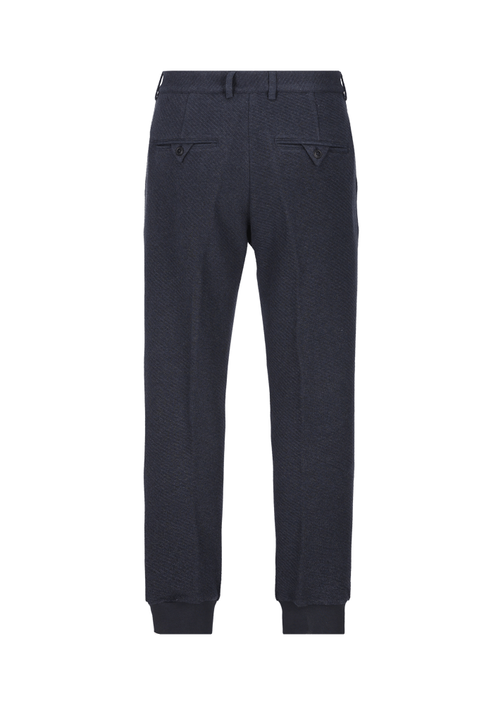 Luis Trenker Pantaloni Chino In Jersey Felpato Modello Lubrizzo