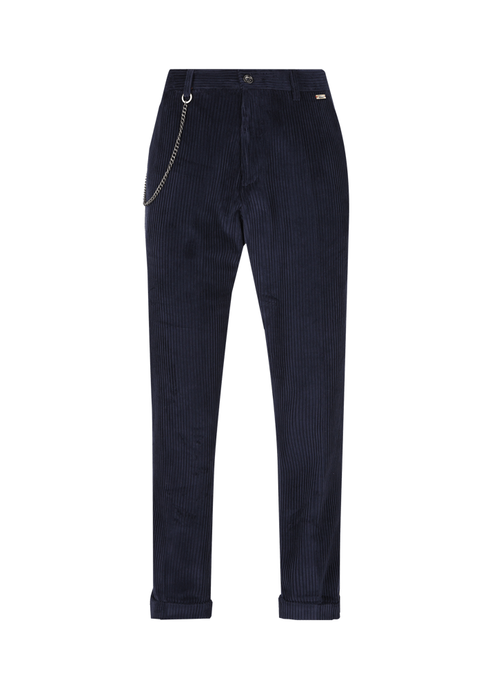 Luis Trenker Pantaloni chino in velluto a coste Lubruneu