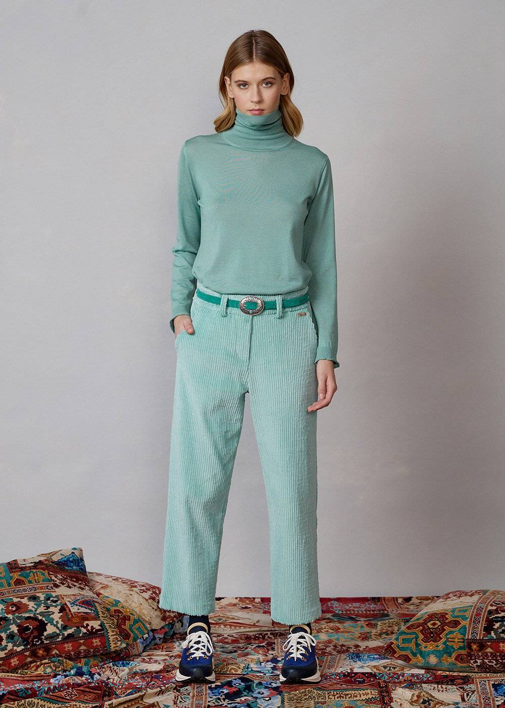 Luis Trenker Pantaloni chino in velluto a coste modello Luloraine