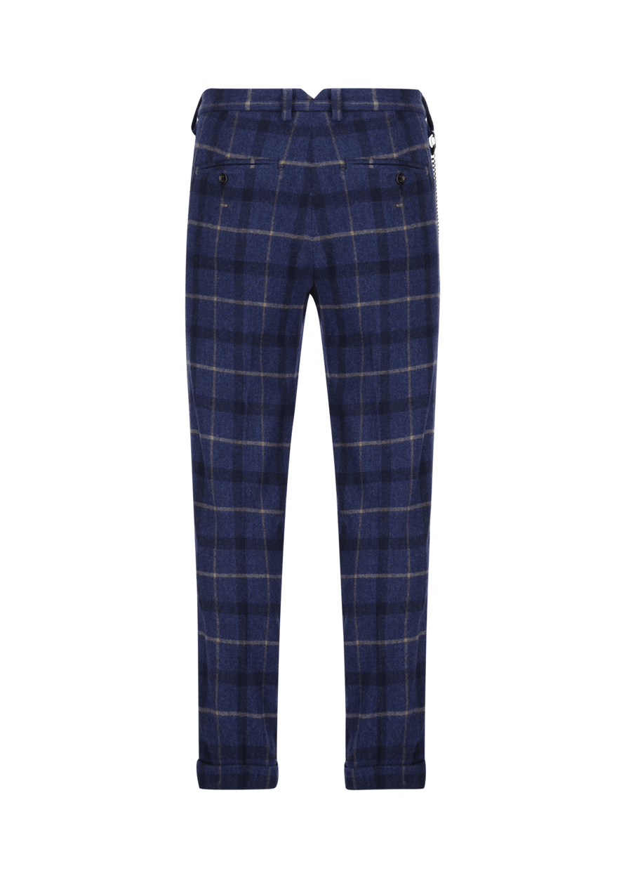 Luis Trenker Pantaloni Con Motivo A Quadri Modello Lubruneu