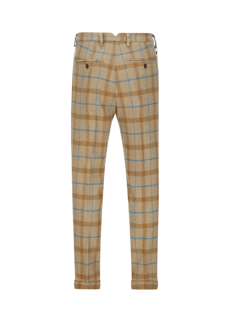 Luis Trenker Pantaloni Con Motivo A Quadri Modello Lubruneu