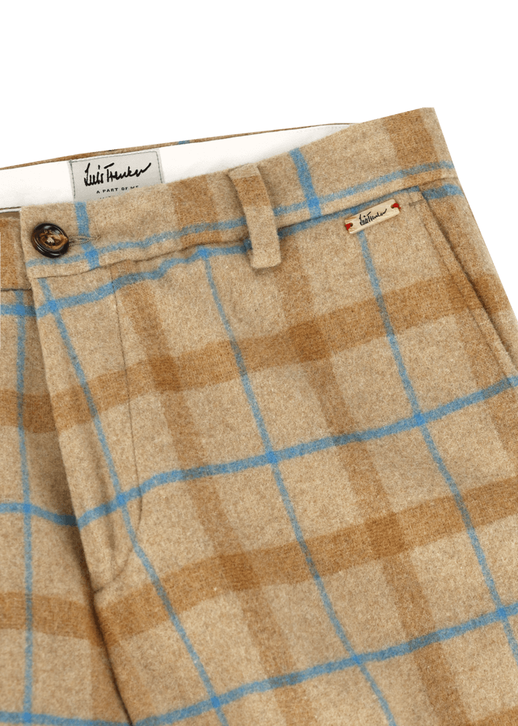 Luis Trenker Pantaloni Con Motivo A Quadri Modello Lubruneu