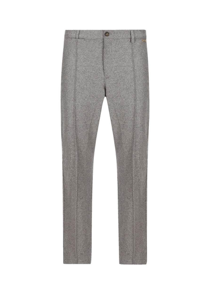 Luis Trenker Pantaloni Con Motivo A Spina Di Pesce Modello Lubrizz