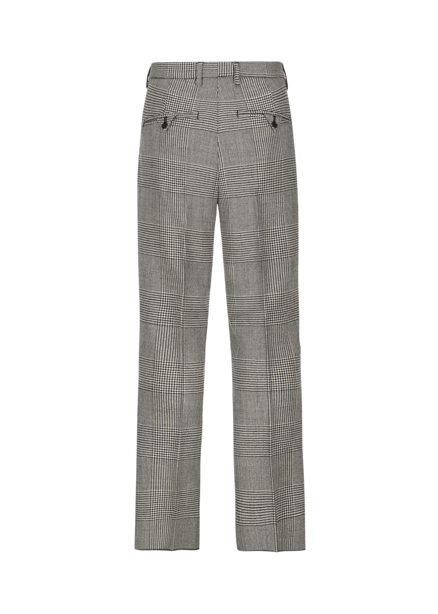 Luis Trenker Pantaloni Con Motivo Pied-de-poule Modello Lustrang