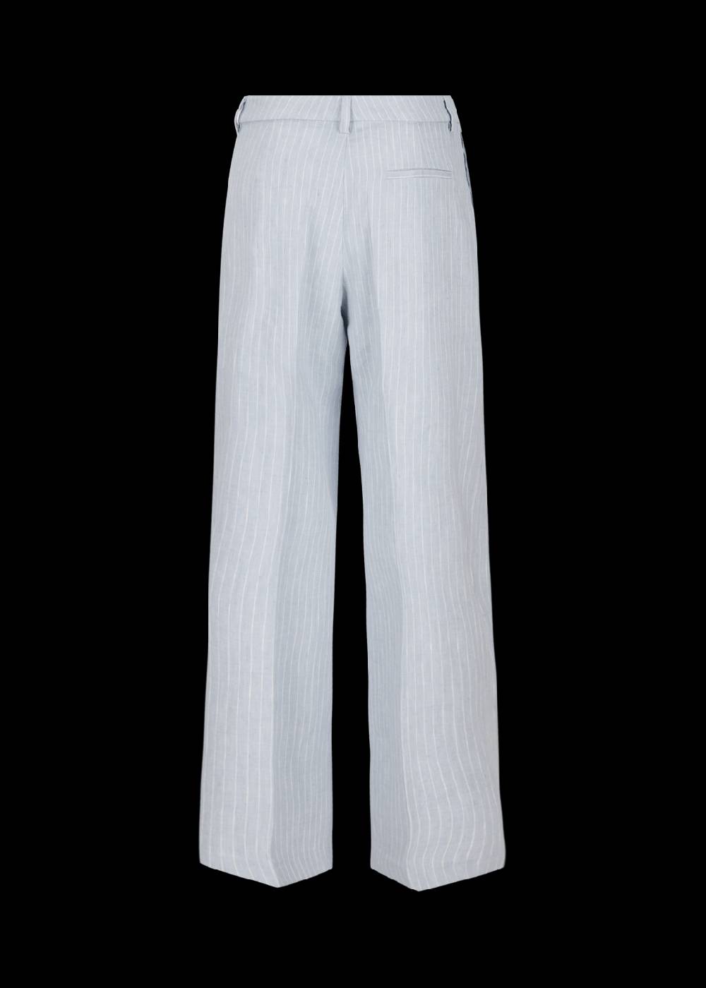 Luis Trenker Pantaloni Con Pinces Dalla Linea Ampia Con Motivo Gessato Modello Luxara