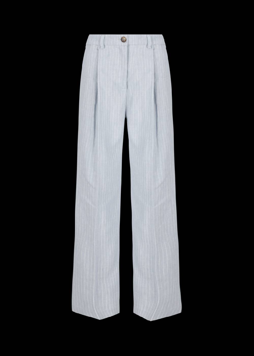 Luis Trenker Pantaloni con pinces dalla linea ampia con motivo gessato modello Luxara