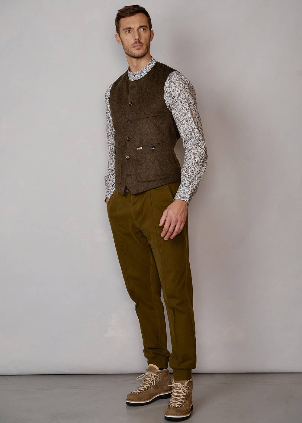 Luis Trenker Pantaloni da tuta in jersey di cotone Lubrizzo