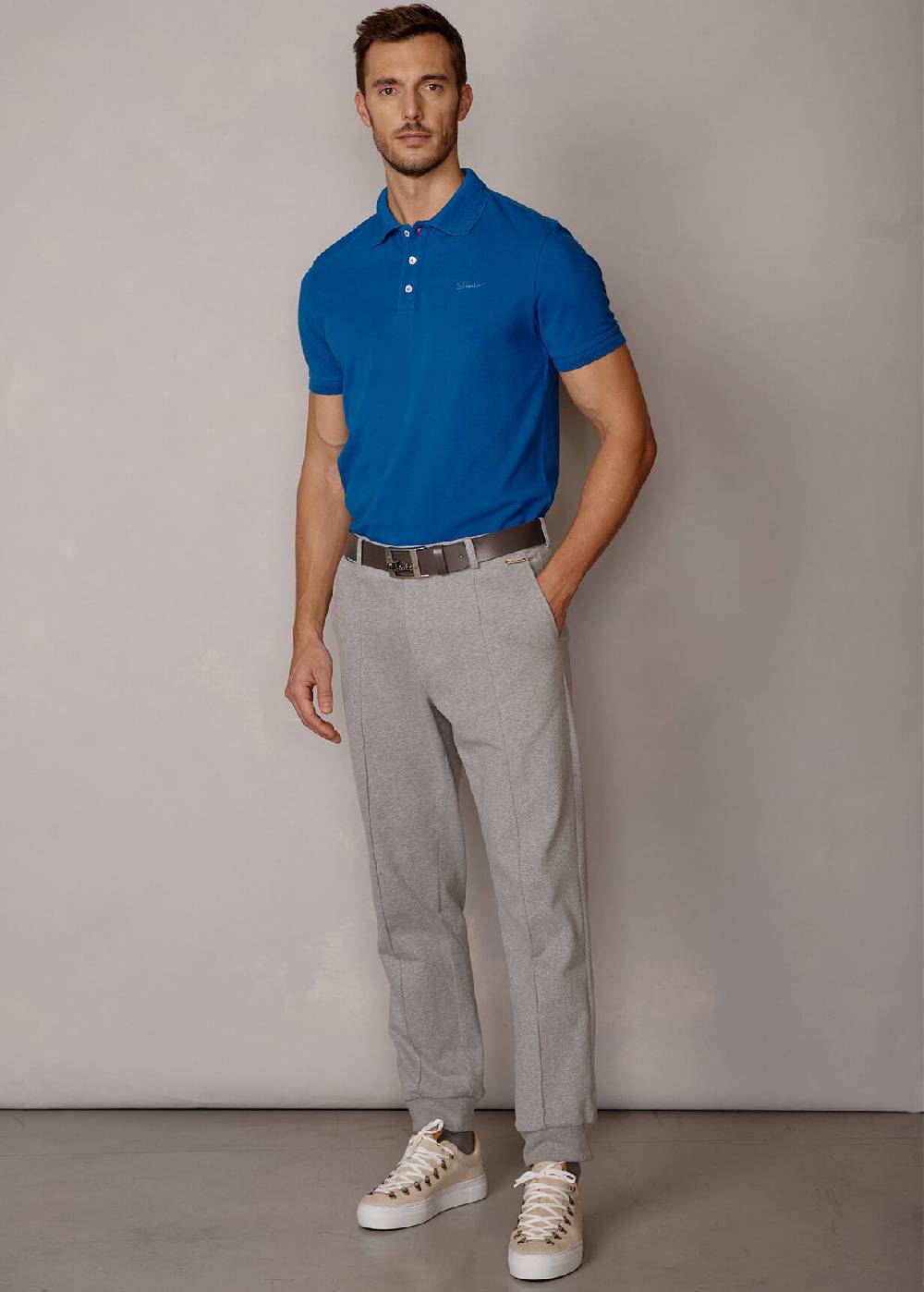 Luis Trenker Pantaloni da tuta in jersey di cotone Lubrizzo