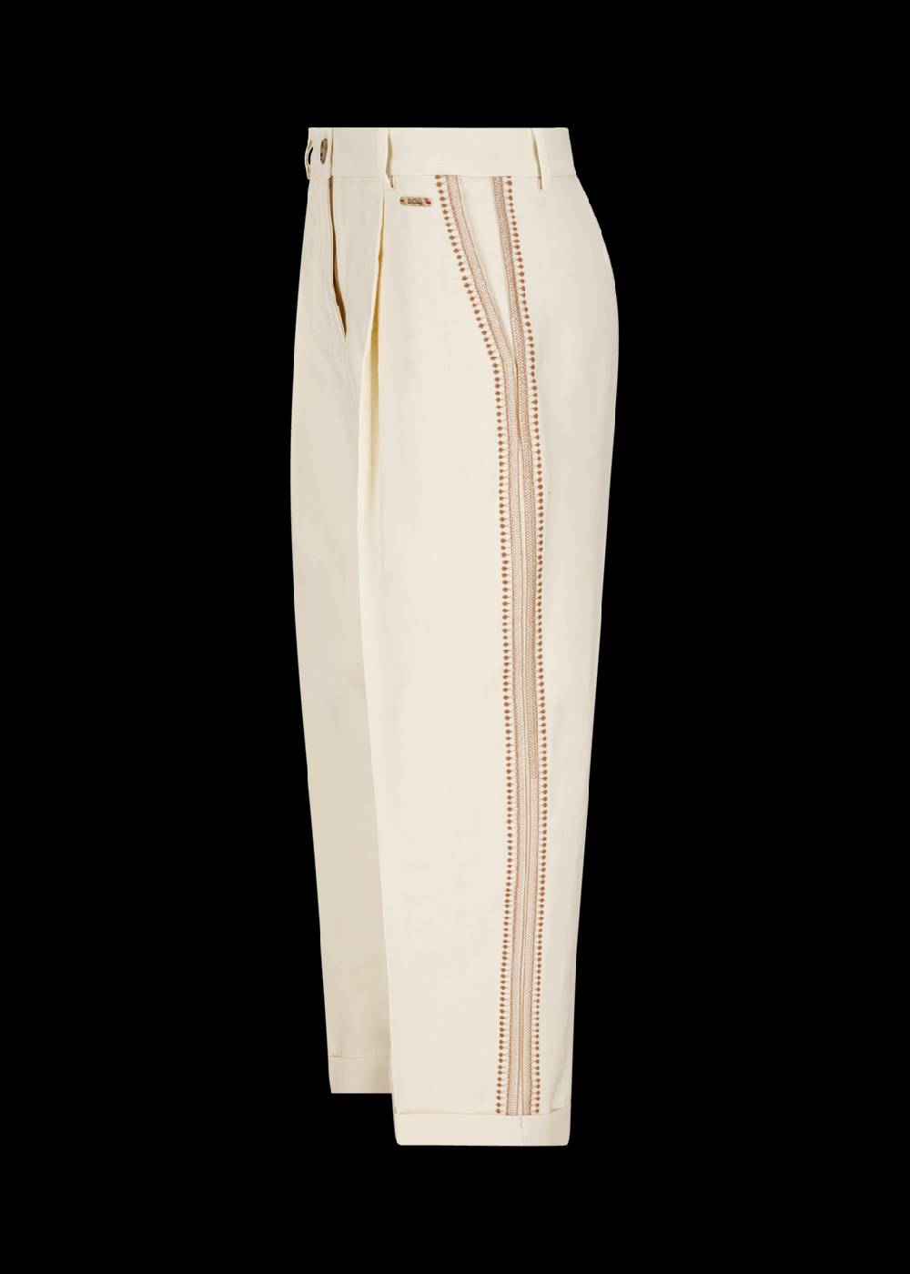 Luis Trenker Pantaloni Dalla Linea Carrot Fit Con Ricamo Modello Luloretta