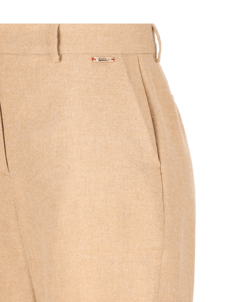 Luis Trenker Pantaloni Di Flanella Con Taglio A Sigaretta Luleonelle