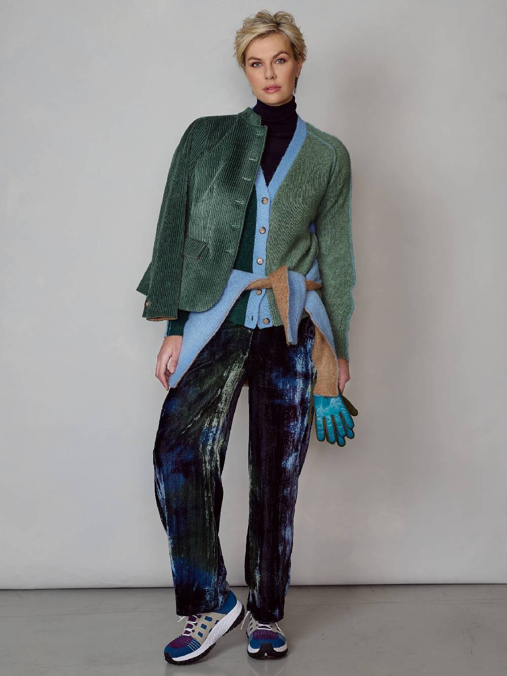 Luis Trenker Pantaloni di velluto colorato Lulottie