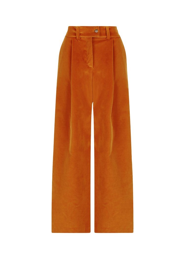 Luis Trenker Pantaloni Di Velluto Plissettati Modello Luxara