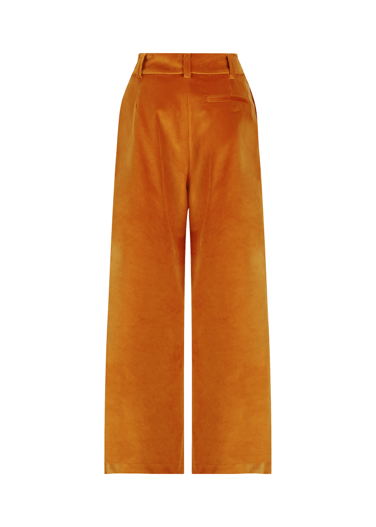 Luis Trenker Pantaloni Di Velluto Plissettati Modello Luxara