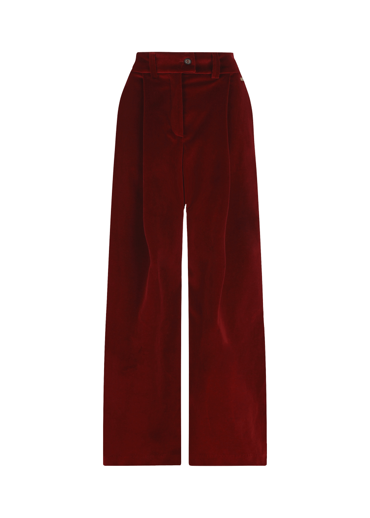 Luis Trenker Pantaloni Di Velluto Plissettati Modello Luxara