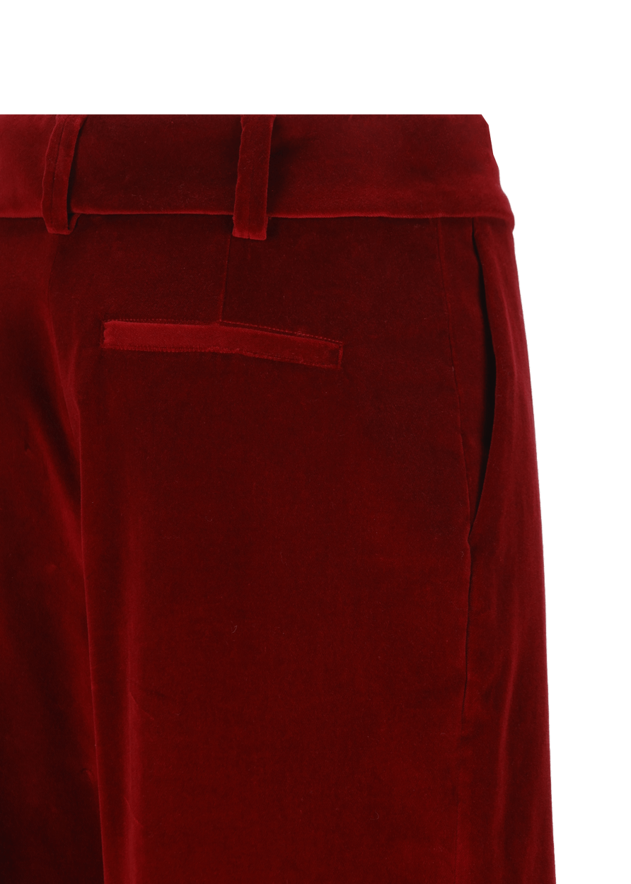 Luis Trenker Pantaloni Di Velluto Plissettati Modello Luxara