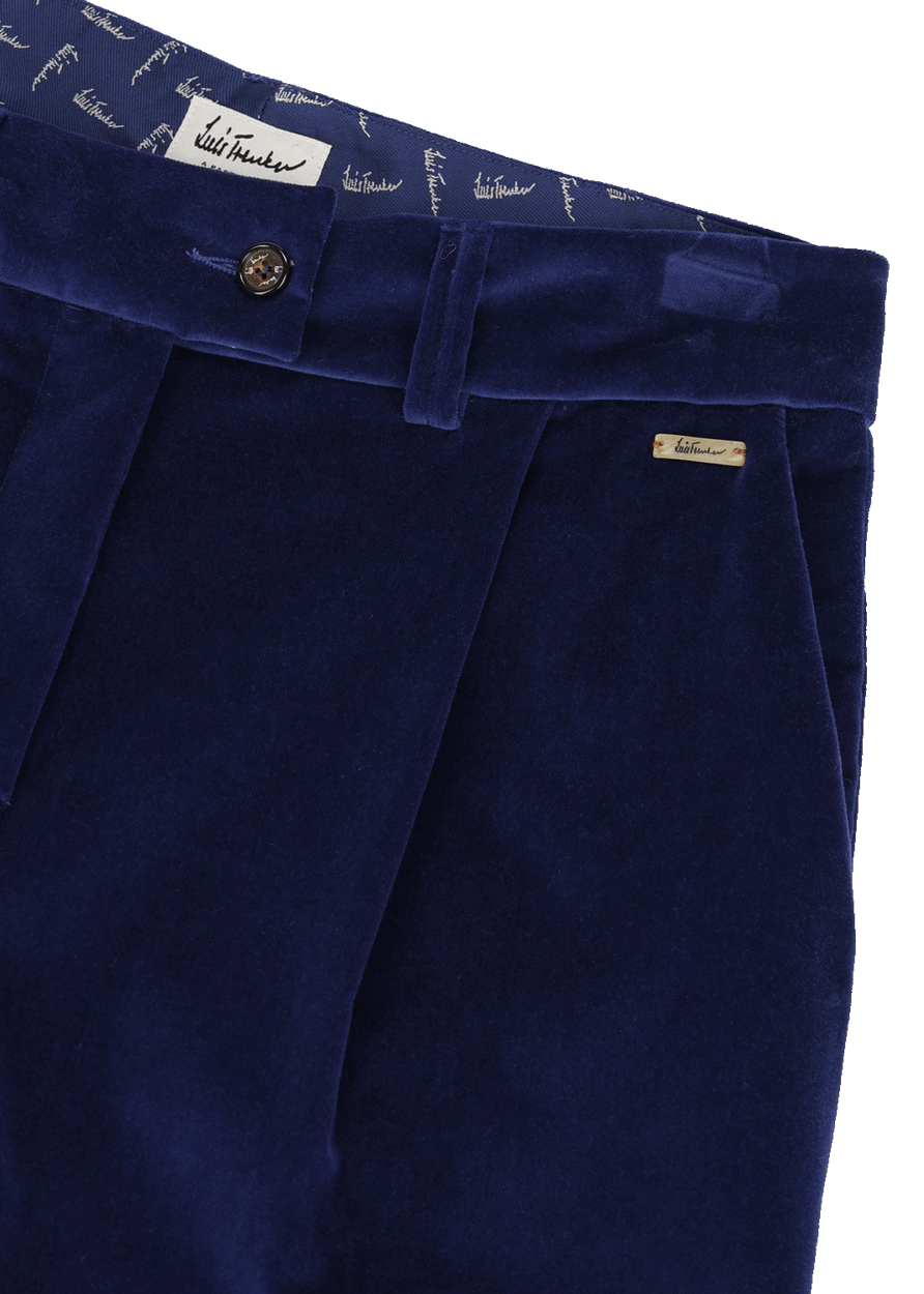 Luis Trenker Pantaloni Di Velluto Plissettati Modello Luxara