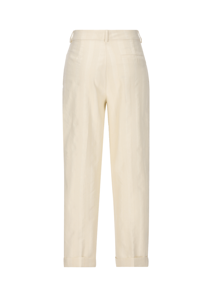 Luis Trenker Pantaloni In Cotone E Lino Dalla Vestibilità Carrot Fit Modello Luloretta