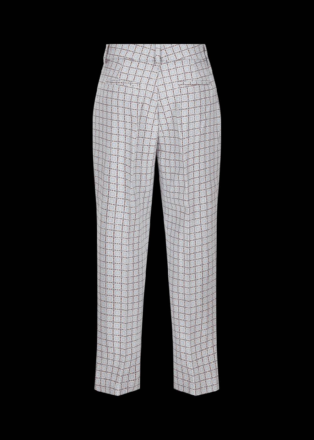 Luis Trenker Pantaloni In Cotone Jacquard Con Taglio Cigarette Cut Modello Luleonelle