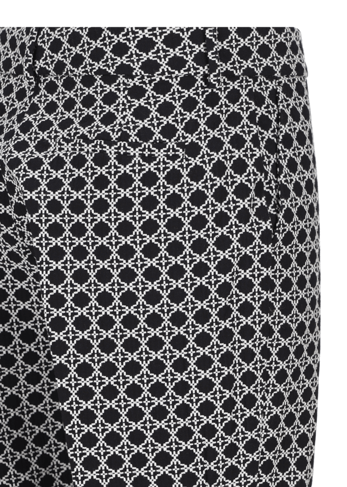 Luis Trenker Pantaloni In Cotone Jacquard Con Taglio Cigarette Cut Modello Luleonelle